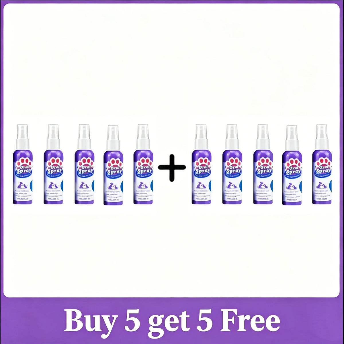 Pet Teeth Cleaning Spray for Fresh Breath & Oral Care