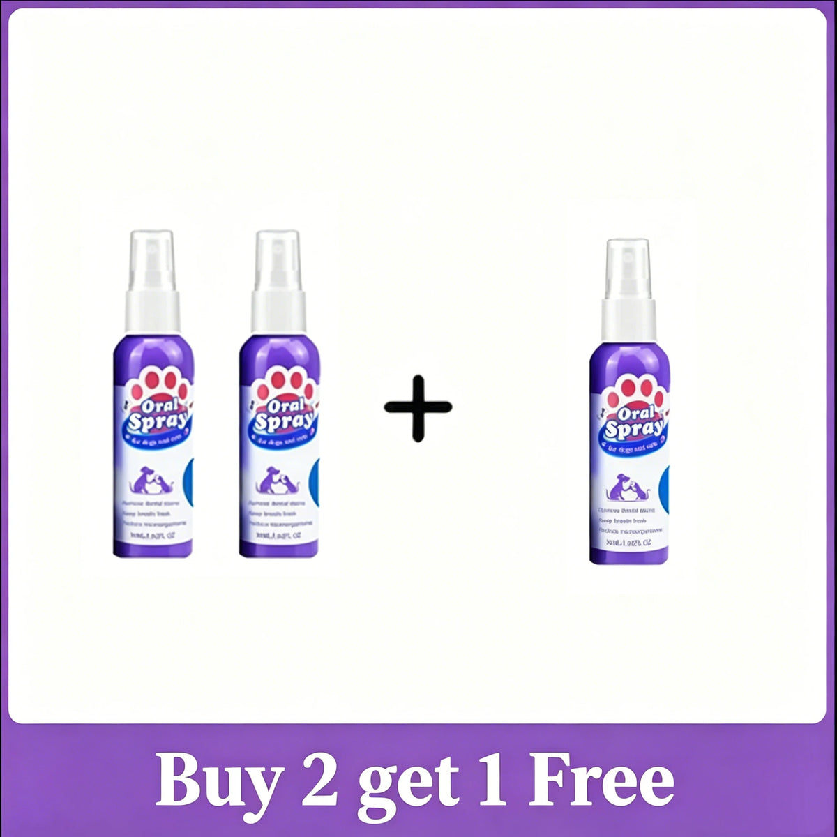Pet Teeth Cleaning Spray for Fresh Breath & Oral Care