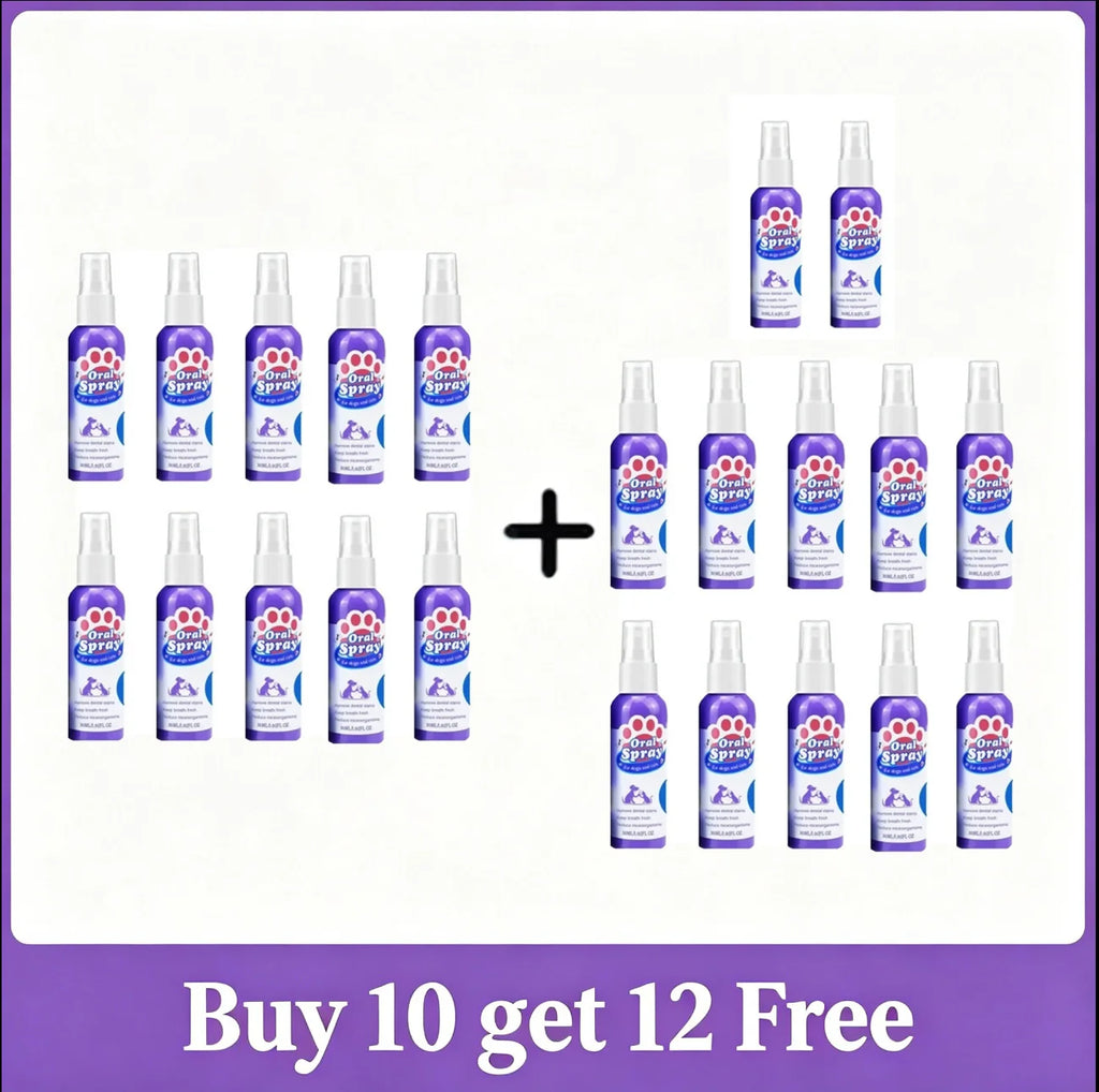 Pet Teeth Cleaning Spray for Fresh Breath & Oral Care
