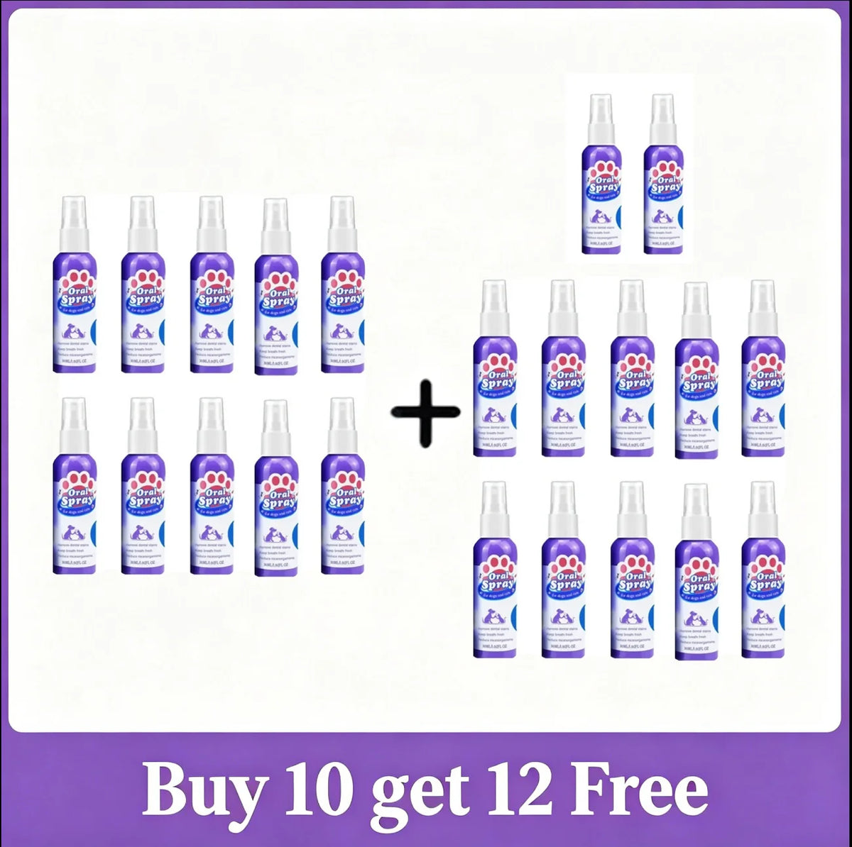 Pet Teeth Cleaning Spray for Fresh Breath & Oral Care