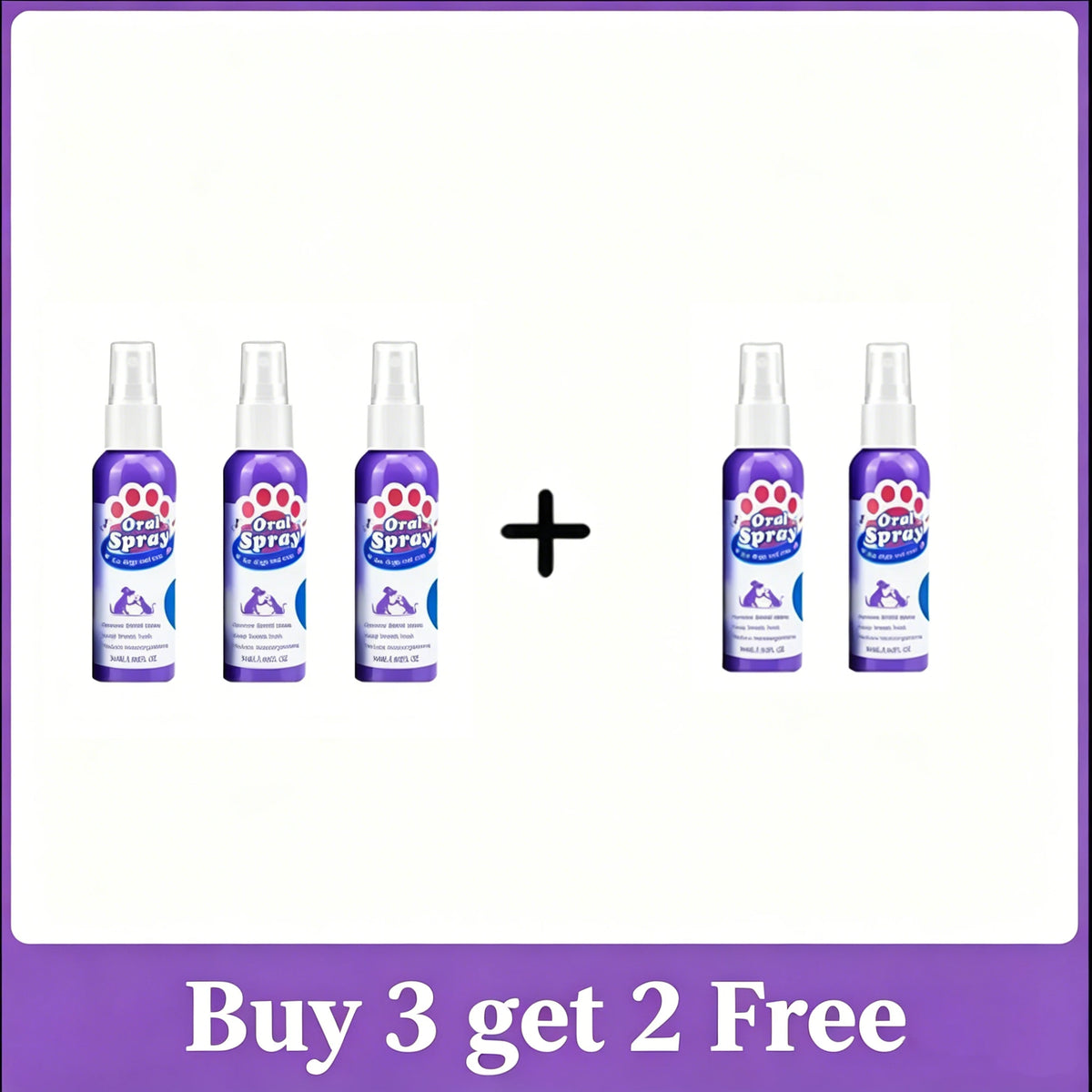 Pet Teeth Cleaning Spray for Fresh Breath & Oral Care